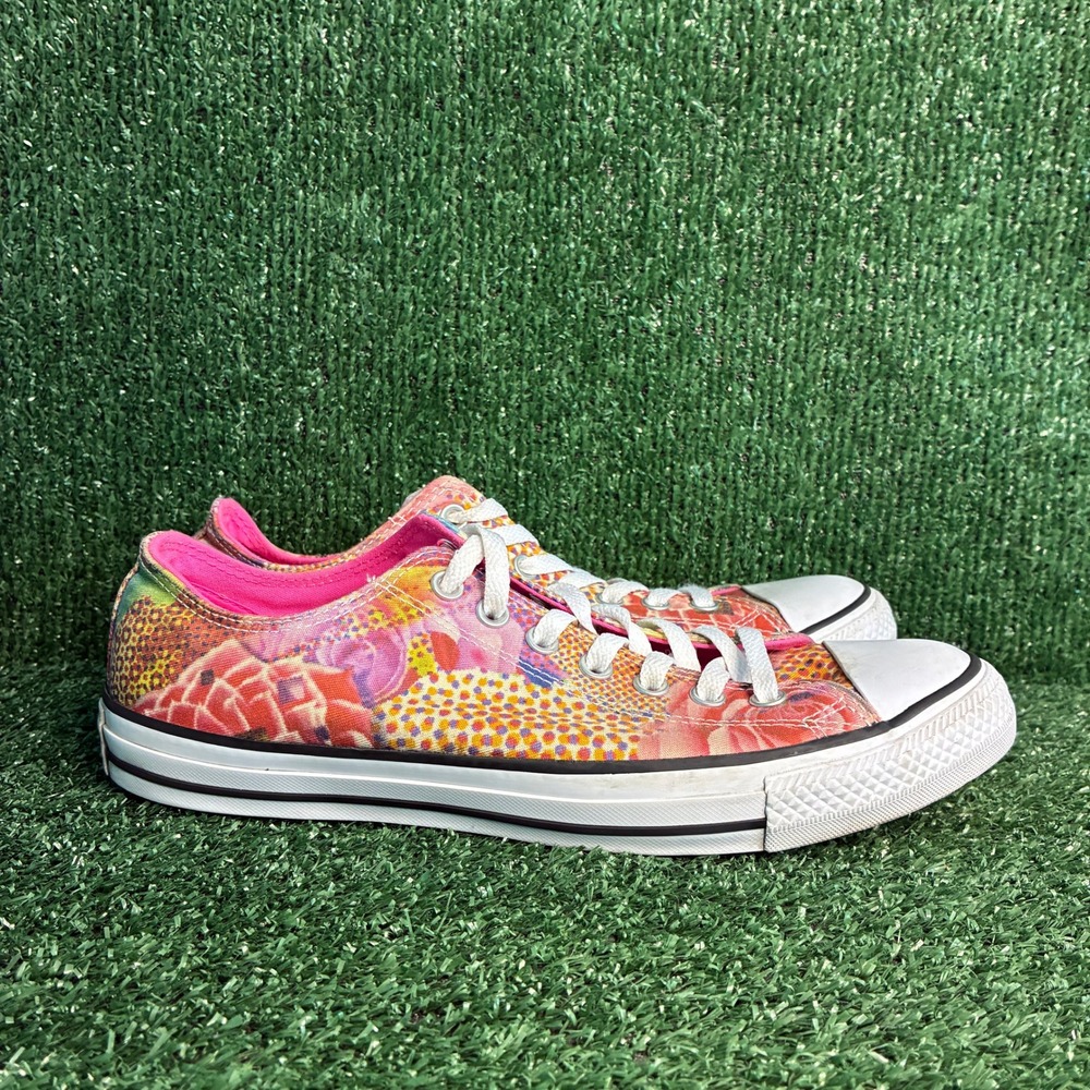 Converse Chuck Taylor All Star Floral Canvas Low Top Sneakers Multi Womens Sz 11